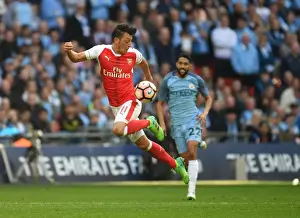 Arsenal V Manchester City - FA Cup 1/2 Final 2017 Prints: Mesut Ozil in Action: Arsenal vs Manchester City - FA Cup Semi-Final, 2017