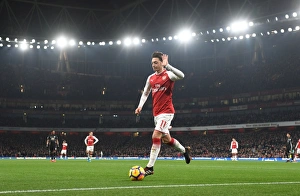 Mesut Ozil in Action: Arsenal vs Manchester United, Premier League 2017-18