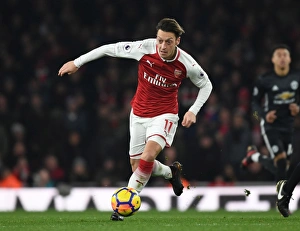 Mesut Ozil in Action: Arsenal vs Manchester United, Premier League 2017-18