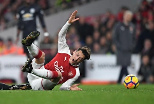 Arsenal V Manchester United 2017-18 Prints: Mesut Ozil in Action: Arsenal vs Manchester United, Premier League 2017-18