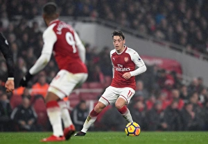 Arsenal V Manchester United 2017-18 Prints: Mesut Ozil in Action: Arsenal vs Manchester United, Premier League 2017-18