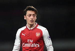 Arsenal V Manchester United 2017-18 Prints: Mesut Ozil in Action: Arsenal vs Manchester United, Premier League 2017-18