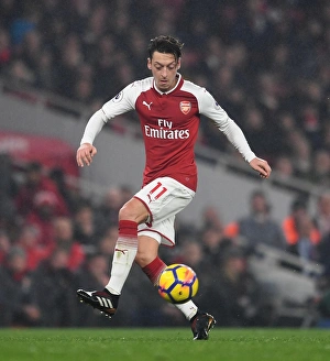 Arsenal V Manchester United 2017-18 Prints: Mesut Ozil in Action: Arsenal vs Manchester United, Premier League 2017-18