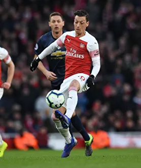 Arsenal V Manchester United 2018-19 Prints: Mesut Ozil in Action: Arsenal vs Manchester United, Premier League 2018-19