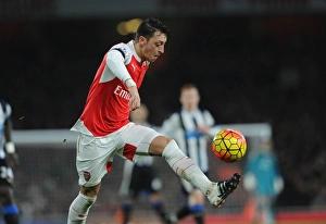 Arsenal V Newcastle United 2015-16 Prints: Mesut Ozil in Action: Arsenal vs Newcastle United, Premier League 2015-16
