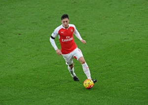 Arsenal V Newcastle United 2015-16 Prints: Mesut Ozil in Action: Arsenal vs Newcastle United, Premier League 2015-16