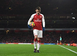 Mesut Ozil in Action: Arsenal vs Newcastle United, Premier League 2017-18