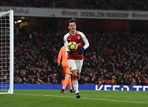 Arsenal V Newcastle United 2017-18 Prints: Mesut Ozil in Action: Arsenal vs Newcastle United, Premier League 2017-18