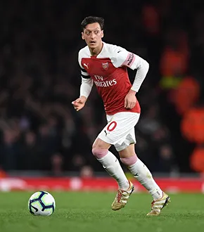 Arsenal V Newcastle United 2018-19 Prints: Mesut Ozil in Action: Arsenal vs Newcastle United, Premier League 2018-19