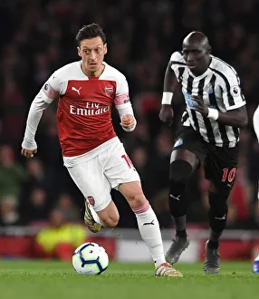 Arsenal V Newcastle United 2018-19 Prints: Mesut Ozil in Action: Arsenal vs Newcastle United, Premier League 2018-19