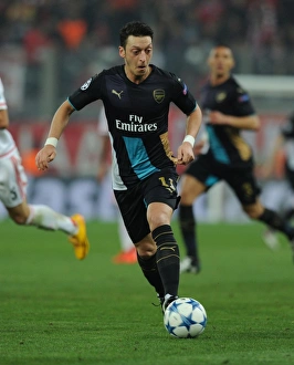 Olympiacos V Arsenal 2015-16 Prints: Mesut Ozil in Action: Arsenal vs. Olympiacos, UEFA Champions League, Athens 2015