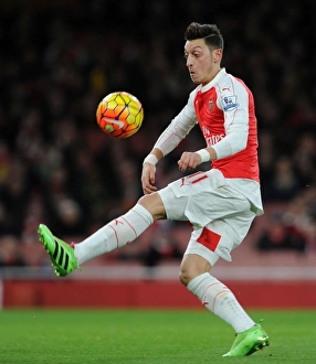 Arsenal V Southampton 2015-16 Prints: Mesut Ozil in Action: Arsenal vs Southampton, Premier League 2015-16