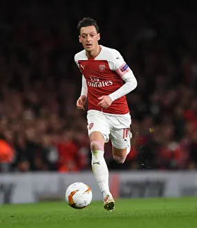 Arsenal V Stade Rennais 2018-19 Prints: Mesut Ozil in Action: Arsenal vs Stade Rennais, UEFA Europa League 2019