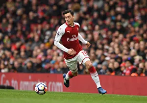Arsenal V Stoke City 2017-18 Prints: Mesut Ozil in Action: Arsenal vs Stoke City, Premier League 2017-18