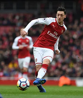 Arsenal V Stoke City 2017-18 Prints: Mesut Ozil in Action: Arsenal vs Stoke City, Premier League 2017-18