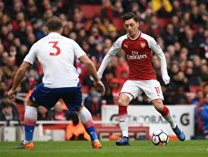 Arsenal V Stoke City 2017-18 Prints: Mesut Ozil in Action: Arsenal vs Stoke City, Premier League 2017-18