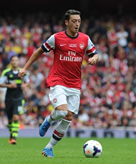 Arsenal V Stoke City 2013-14 Prints: Mesut Ozil in Action: Arsenal vs Stoke City, Premier League 2013-14