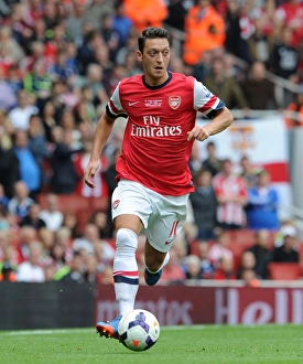 Arsenal V Stoke City 2013-14 Prints: Mesut Ozil in Action: Arsenal vs Stoke City, Premier League 2013-14