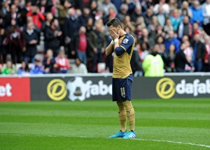 Sunderland V Arsenal 2015-16 Prints: Mesut Ozil in Action: Arsenal vs. Sunderland, Premier League 2015-16