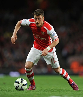 Arsenal Swansea City 2014/15 Prints: Mesut Ozil in Action: Arsenal vs Swansea City, Premier League 2014/15