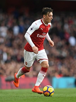 Arsenal V Swansea City 2017-18 Prints: Mesut Ozil in Action: Arsenal vs Swansea City, Premier League 2017-18