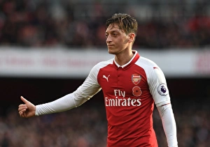 Arsenal V Swansea City 2017-18 Prints: Mesut Ozil in Action: Arsenal vs Swansea City, Premier League 2017-18