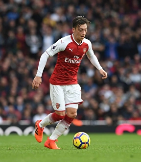 Arsenal V Swansea City 2017-18 Prints: Mesut Ozil in Action: Arsenal vs Swansea City, Premier League 2017-18