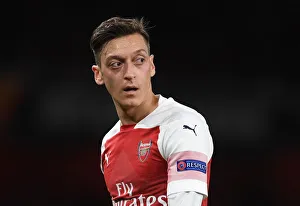 Arsenal V Valencia 2018-19 Prints: Mesut Ozil in Action: Arsenal vs Valencia, UEFA Europa League Semi-Final (2018-19)