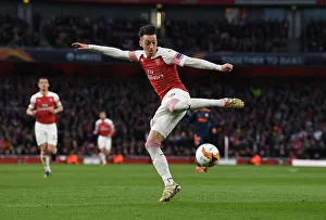 Arsenal V Valencia 2018-19 Prints: Mesut Ozil in Action: Arsenal vs Valencia, UEFA Europa League Semi-Final First Leg
