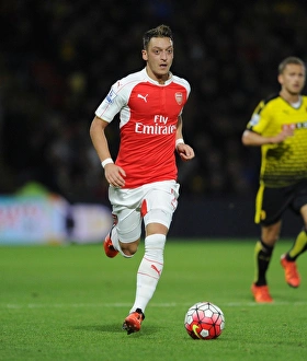 Watford V Arsenal 2015/16 Prints: Mesut Ozil in Action: Arsenal vs. Watford, Premier League 2015/16