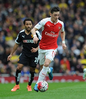 Arsenal V Watford 2015-16 Prints: Mesut Ozil in Action: Arsenal vs. Watford, Premier League 2015-16