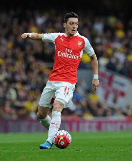Arsenal V Watford 2015-16 Prints: Mesut Ozil in Action: Arsenal vs. Watford, Premier League 2015-16