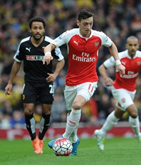 Arsenal V Watford 2015-16 Prints: Mesut Ozil in Action: Arsenal vs. Watford, Premier League 2015-16