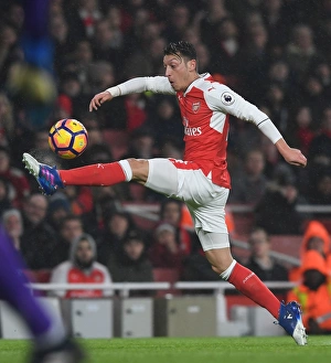Arsenal V Watford 2016-17 Prints: Mesut Ozil in Action: Arsenal vs. Watford, Premier League 2016-17