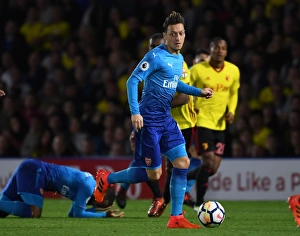 Watford V Arsenal 2017-18 Prints: Mesut Ozil in Action: Arsenal vs. Watford, Premier League 2017-18