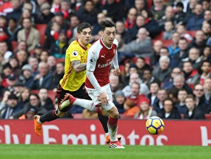 Mesut Ozil in Action: Arsenal vs. Watford, Premier League 2017-18