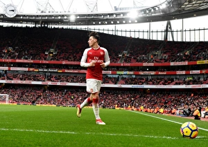 Arsenal V Watford 2017-18 Prints: Mesut Ozil in Action: Arsenal vs. Watford, Premier League 2017-18