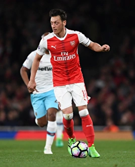 Arsenal V West Ham United 2016-17 Prints: Mesut Ozil in Action: Arsenal vs. West Ham United, Premier League 2016-17