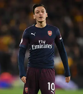 Wolverhampton Wanderers V Arsenal 2018-19 Prints: Mesut Ozil in Action: Arsenal vs. Wolverhampton Wanderers, Premier League 2018-19