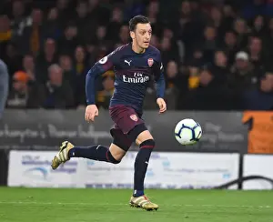 Wolverhampton Wanderers V Arsenal 2018-19 Prints: Mesut Ozil in Action: Arsenal vs. Wolverhampton Wanderers, Premier League 2018-19