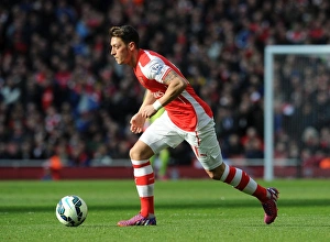 Mesut Ozil: In Action for Arsenal Against West Ham United, Premier League 2014-2015