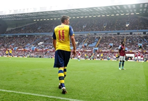 Aston Villa V Arsenal 2014-15 Prints: Mesut Ozil: In Action Against Aston Villa, Premier League 2014-15