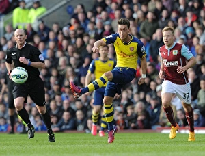 Burnley V Arsenal 2014/15 Prints: Mesut Ozil in Action: Burnley vs. Arsenal, Premier League 2014/15