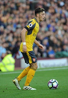 Burnley V Arsenal 2016-17 Prints: Mesut Ozil in Action: Burnley vs Arsenal, Premier League 2016-17