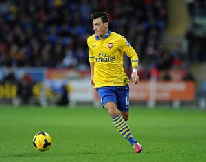 Cardiff City V Arsenal 2013-14 Prints: Mesut Ozil in Action: Cardiff City vs. Arsenal, Premier League 2013-14