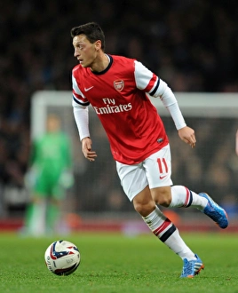 Arsenal V Chelsea - Capital One Cup 4th Rd 2013-14 Prints: Mesut Ozil: In Action Against Chelsea in the Arsenal vs Chelsea Capital One Cup Match