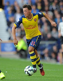 Everton V Arsenal 2014/15 Prints: Mesut Ozil in Action: Everton vs Arsenal, Premier League 2014/15