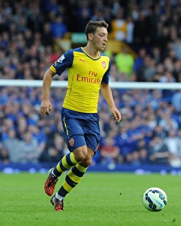 Everton V Arsenal 2014/15 Prints: Mesut Ozil in Action: Everton vs Arsenal, Premier League 2014/15