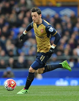 Everton V Arsenal 2015-16 Prints: Mesut Ozil in Action: Everton vs. Arsenal, Premier League 2015-16