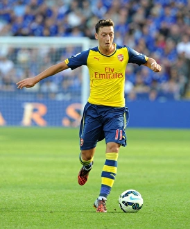 Leicester City V Arsenal 2014-15 Prints: Mesut Ozil: In Action Against Leicester City, Premier League 2014-15